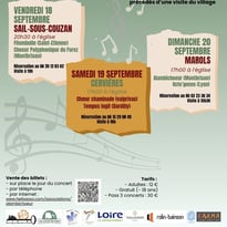 Festival À Travers Chants et Forez, 20 septembre à 17h00