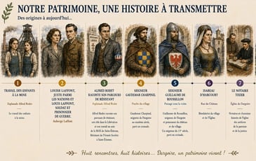 Voyage dans le temps à travers une déambulation dans le village