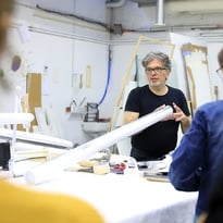 Visite de l'atelier d'encadrement