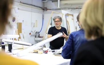 Visite de l'atelier d'encadrement
