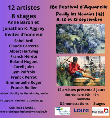 16ème Festival international d'Aquarelle de Pouilly les Nonains
