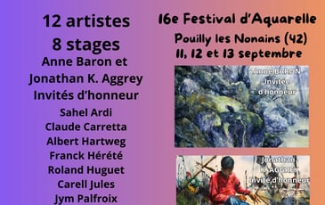 16ème Festival international d'Aquarelle de Pouilly les Nonains