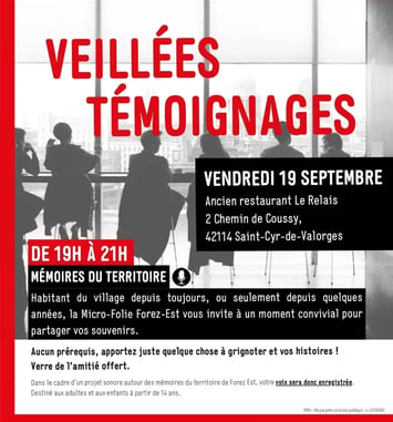 Veillée témoignages