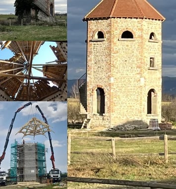 Visitez le Pigeonnier octogonal de Grézieux-le-Fromental ... sauvé !