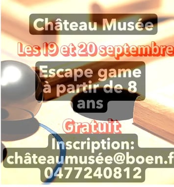Visites flash et escape game au château Musée des vignerons du Forez