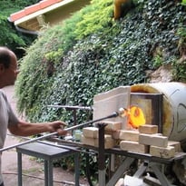 Visite guidée de l'atelier du souffleur de verre