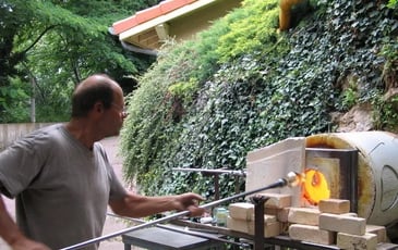 Visite guidée de l'atelier du souffleur de verre