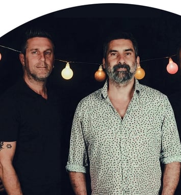 Fredo (Les Ogres de Barback) Laurent et Erwan (Les Hurlements d’Léo)