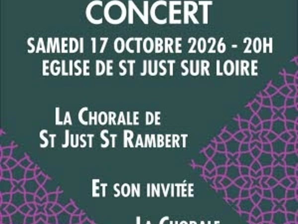 La Chorale de St Just St Rambert et son invitée la Chorale Contre-Temps de Viviers