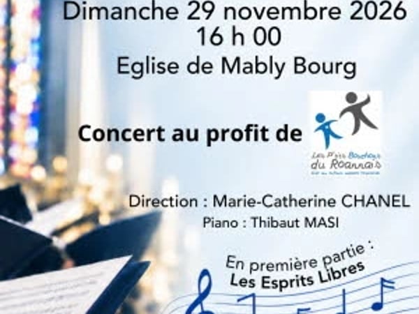 Concert de Noël au bénéfice de Les Ptits Bouchons du Roannais